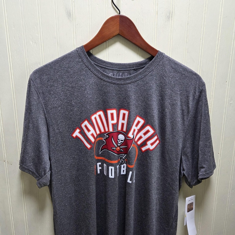 Tampa Bay Buccaneers Shirt Mens Large Gray NFL Football NFL Team Apparel Tee